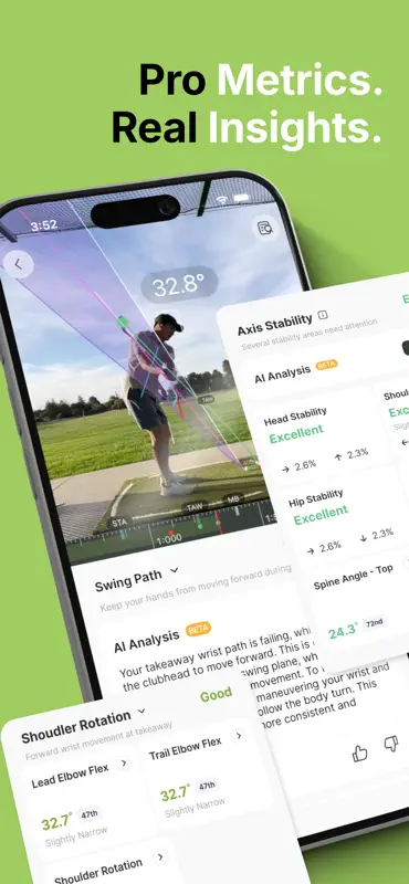 Swing Tune-Up Golf AI Análisis screenshot 2 of 7