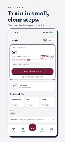 Bokedex: Dog Coach & Monitor iPhone screenshot