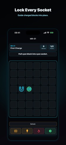 Flux Relay: Magnet Puzzle iPhone screenshot