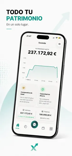 Excenda: Net Worth & Budget screenshot 1