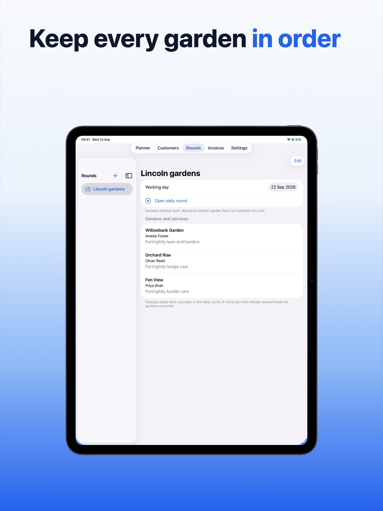 Screenshot 11 of Gardening Job Planner: Rounds