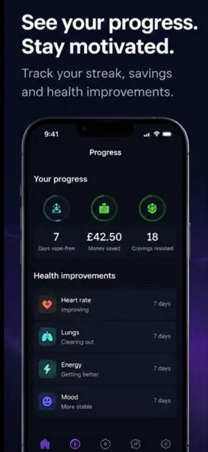 Vapyre: Quit Vaping Tracker screenshot 2
