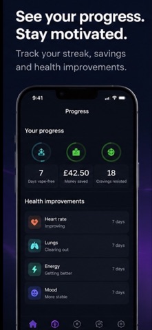 Vapyre: Quit Vaping Tracker Screenshot 2 of 5