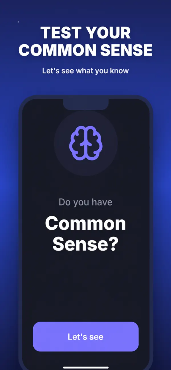 Screenshot #1 pour Common Sense - Brain Training