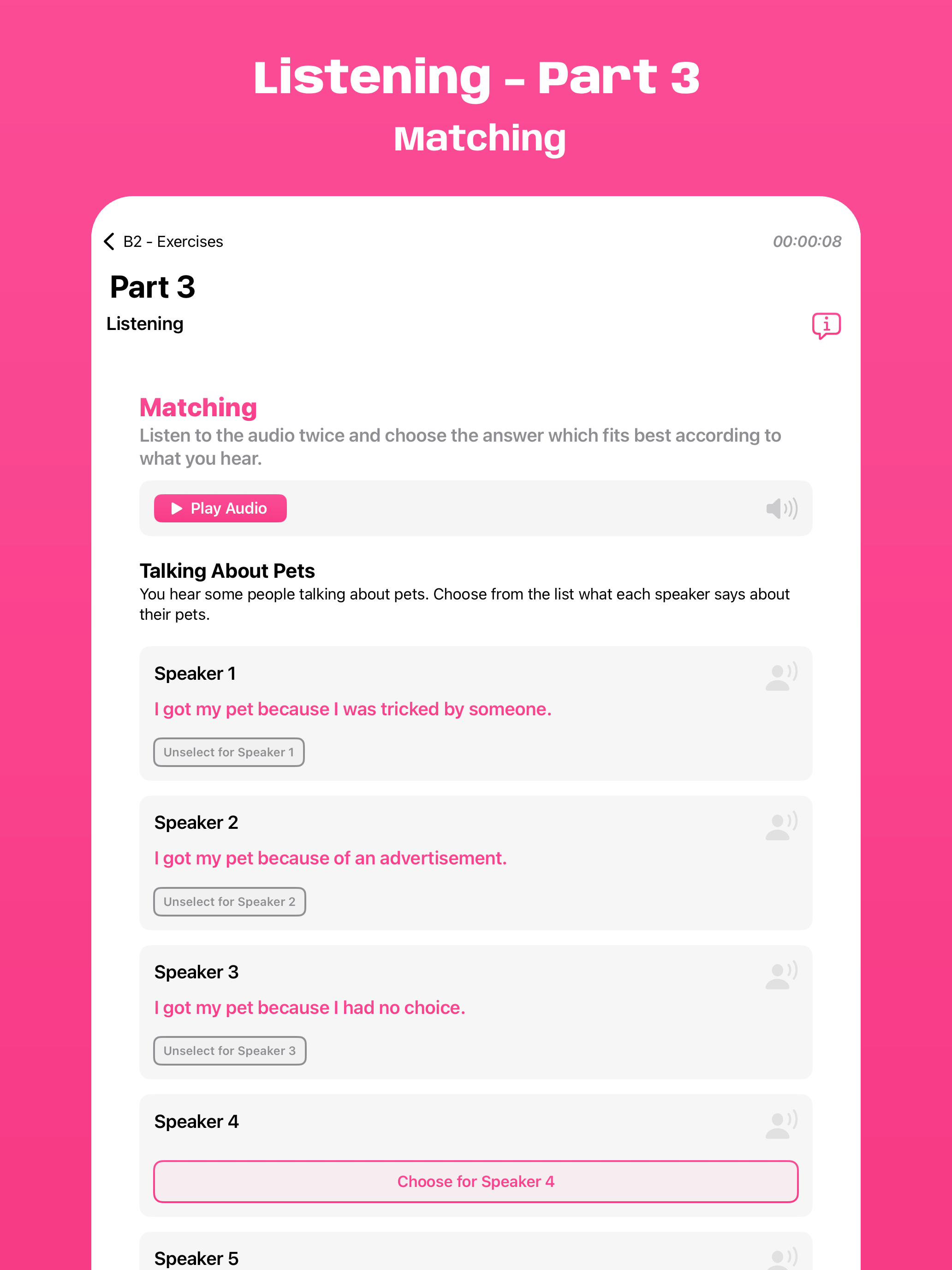 Cambridge B2 Exam Simulator screenshot 19