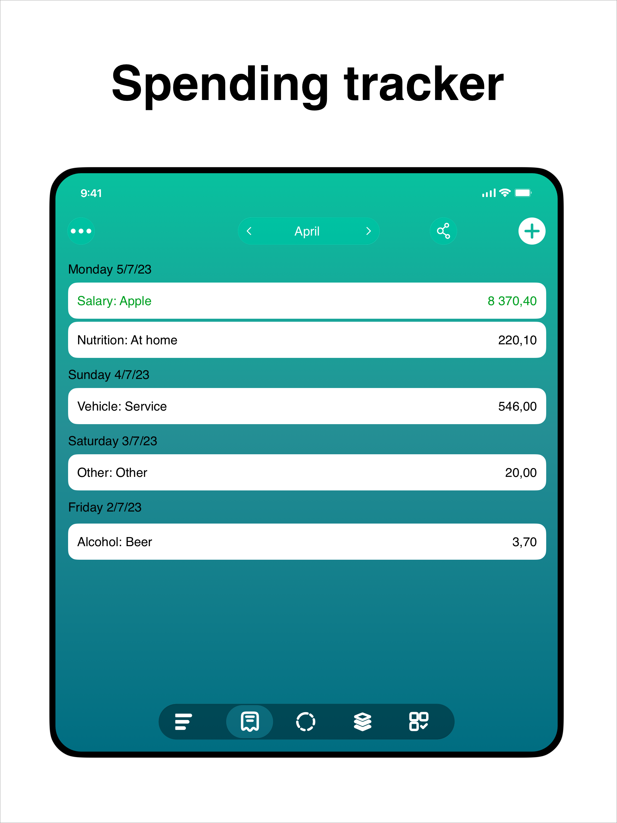 Budget: Expense Tracker app