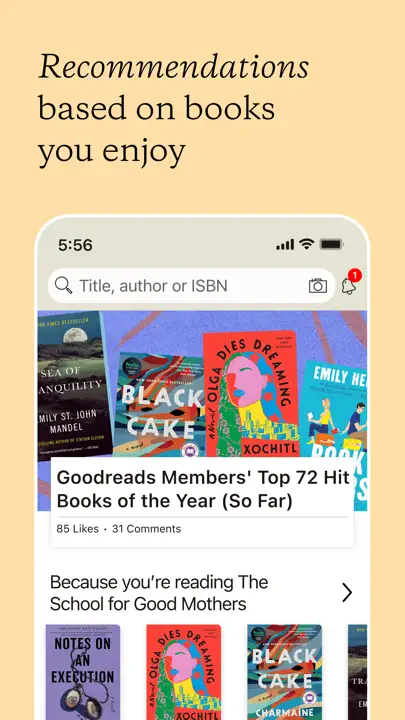 Goodreads: Book Tracker & More iPhone-skjermbilde 3