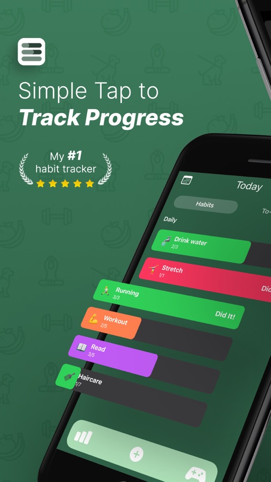 #1. Did it: Habit Tracker (iOS) 由: Charles Chiejina