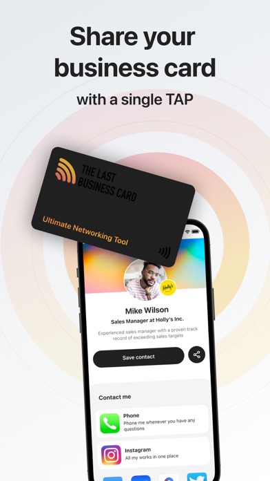 The Last Business Card for BB Screenshot