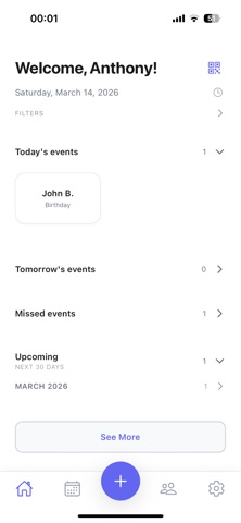 Wishly - Event Reminder Screenshot 1 of 5
