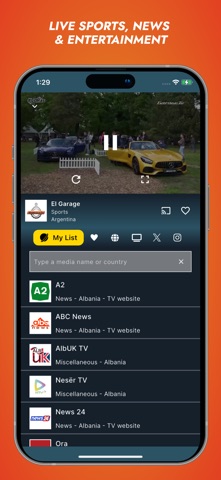 Orbitv: Live TV, IPTV Player Screenshot 2 of 8