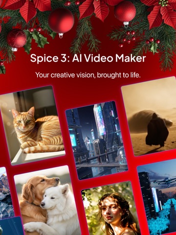 Spice: AI Video Maker & More iPad screenshot