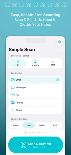 Simple Scan • Quick Scanner screenshot 1