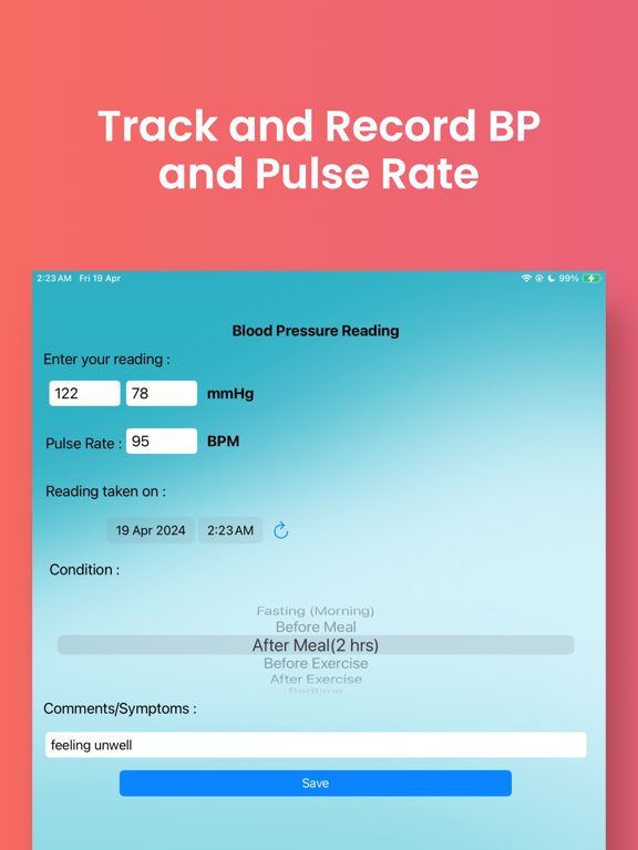 Screenshot #4 pour BP Tracker Plus