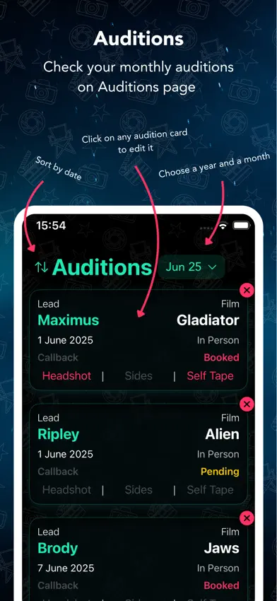 Audition Tracker screenshot 5
