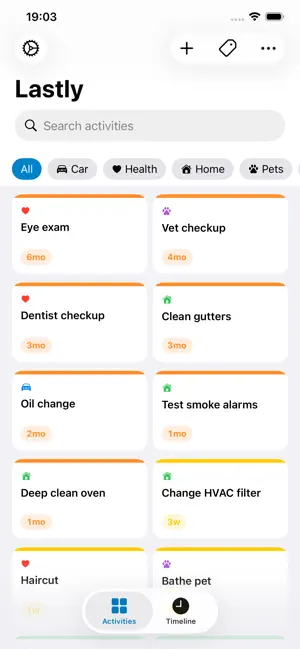 Lastly: Activity log screenshot 1