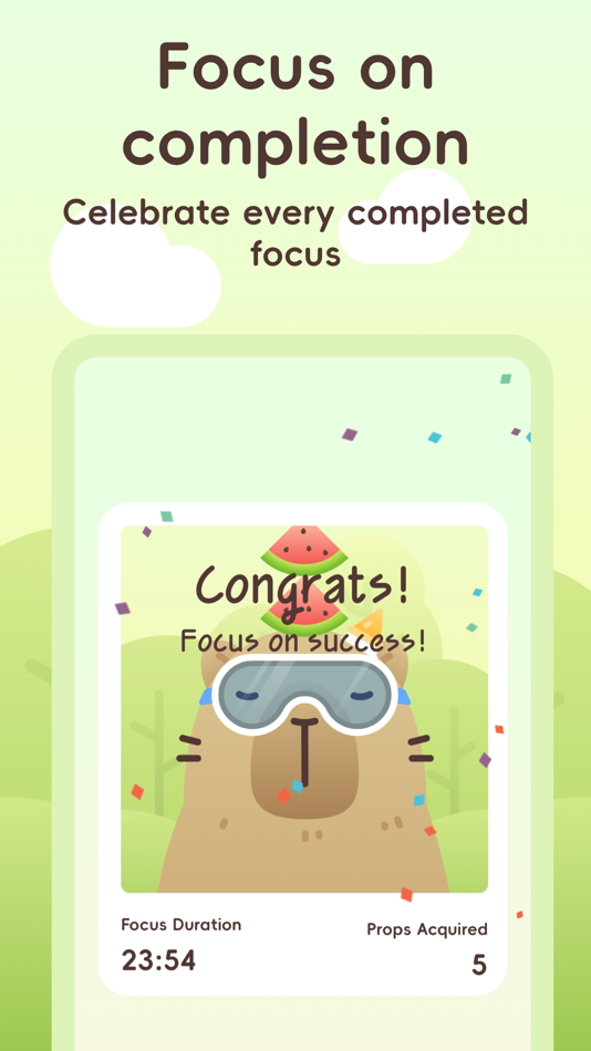#3. Capybara Focus·Pomodoro Timer (iOS) 由: 涛 邓