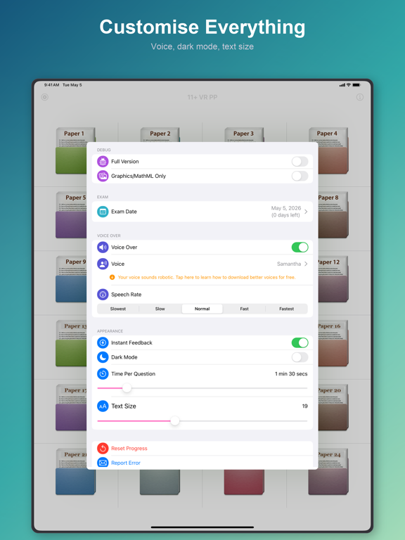 11+ Verbal Reasoning Practise iPad screenshot
