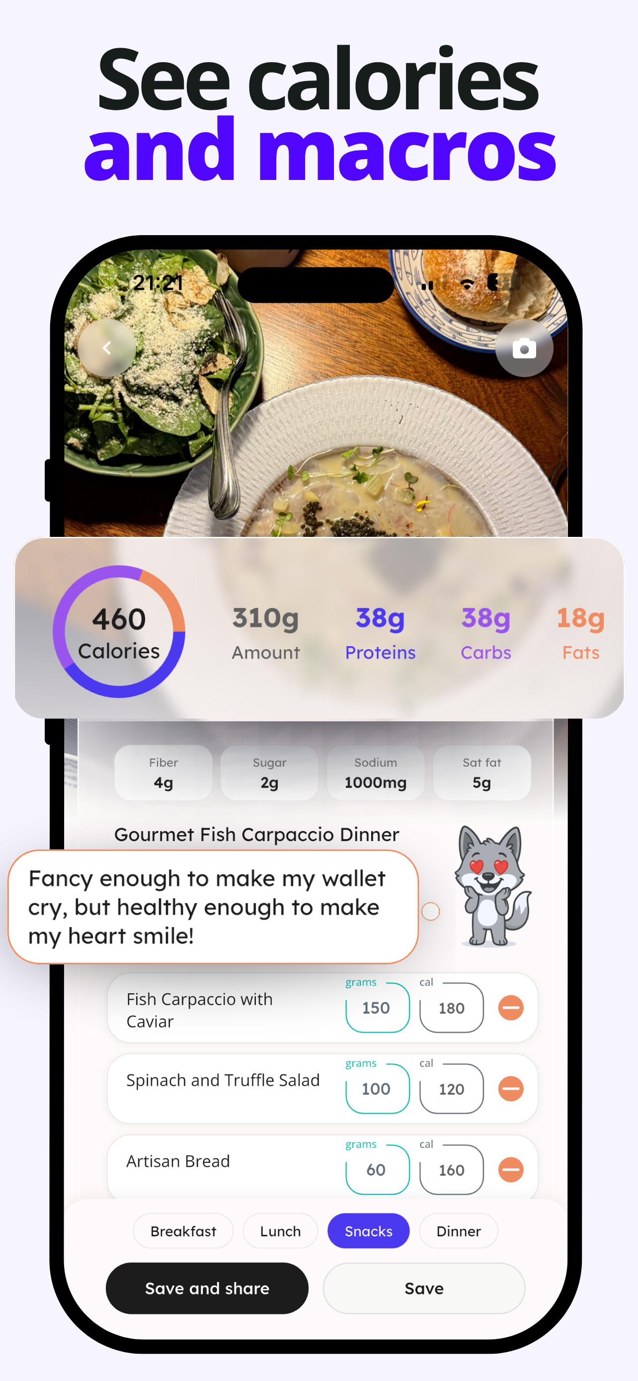 Calorie Counter: Health4Wealth screenshot 3