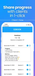Client Progress Tracker EZbook screenshot #7 for iPhone