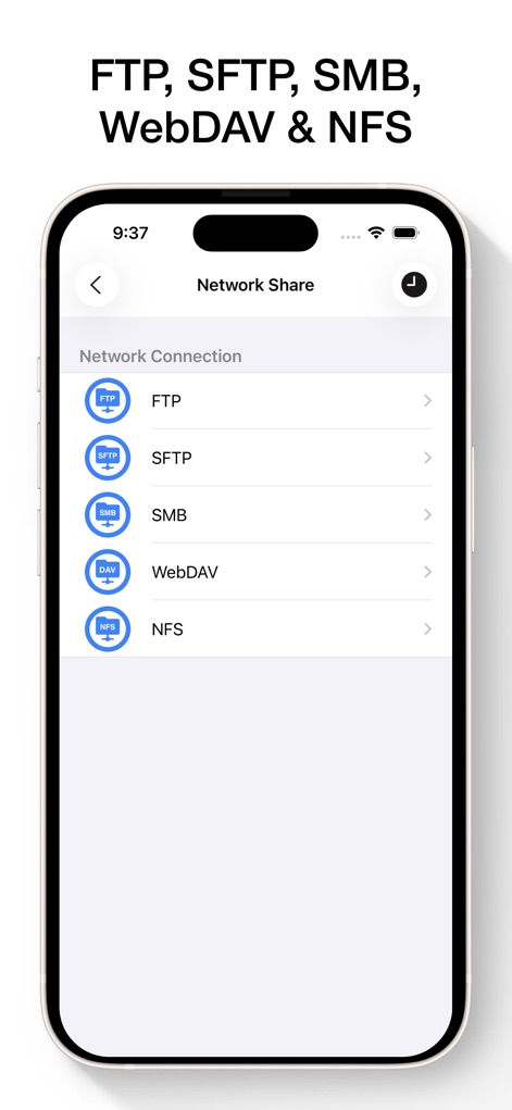 Zip & RAR File Extractor - Questa app supporta una vasta gamma di protocolli di rete, inclusi "FTP" e "WebDAV", facilitando la condivisione e l'accesso ai file su diverse architetture di rete.