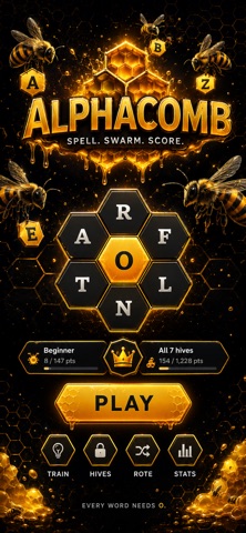 Alphacomb: Spell, Buzz, Score! Screenshot 1 of 8