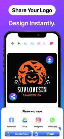 Logo Maker and AI Logo Creator iPhone screenshot
