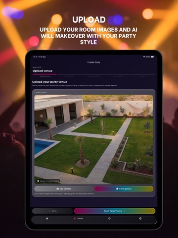 AI Party Room Makeover iPad screenshot