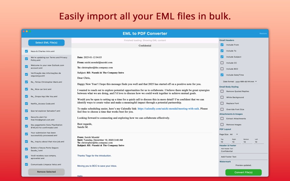 #4. EML to PDF - Mail Converter (macOS) 由: Cleverson