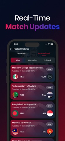 SoccerFly Live Football Scores screenshot