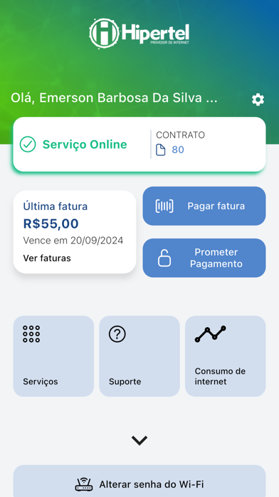 HiperTel Cliente Screenshot