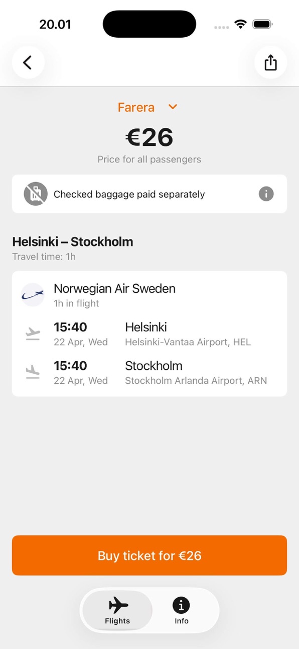 iPhone screenshot