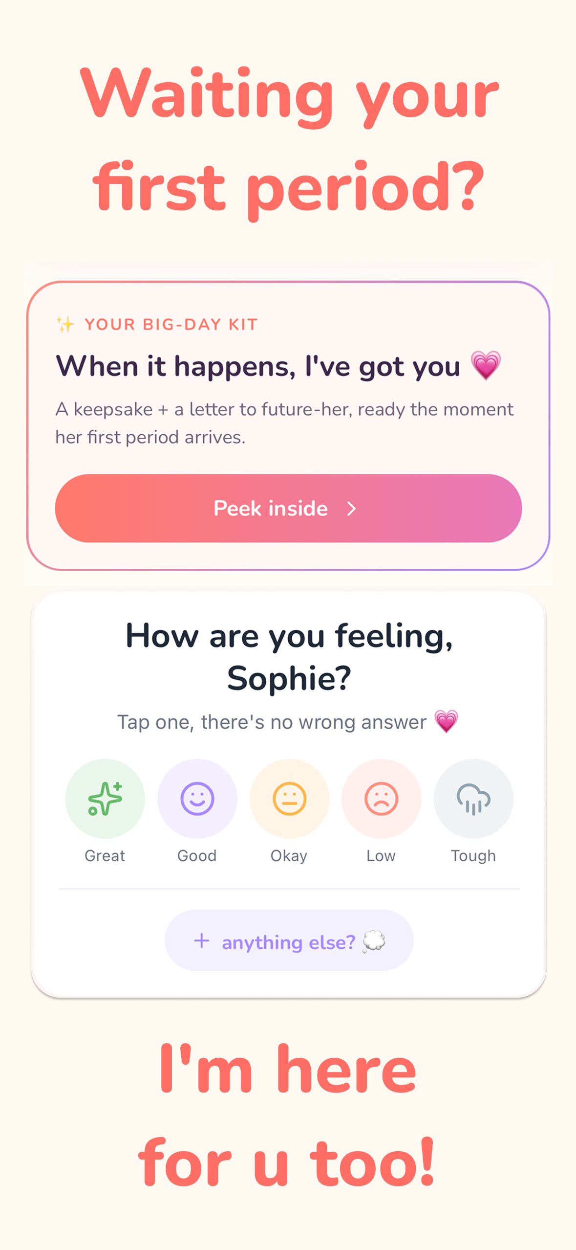 Soso: Tween Period Tracker screenshot 3
