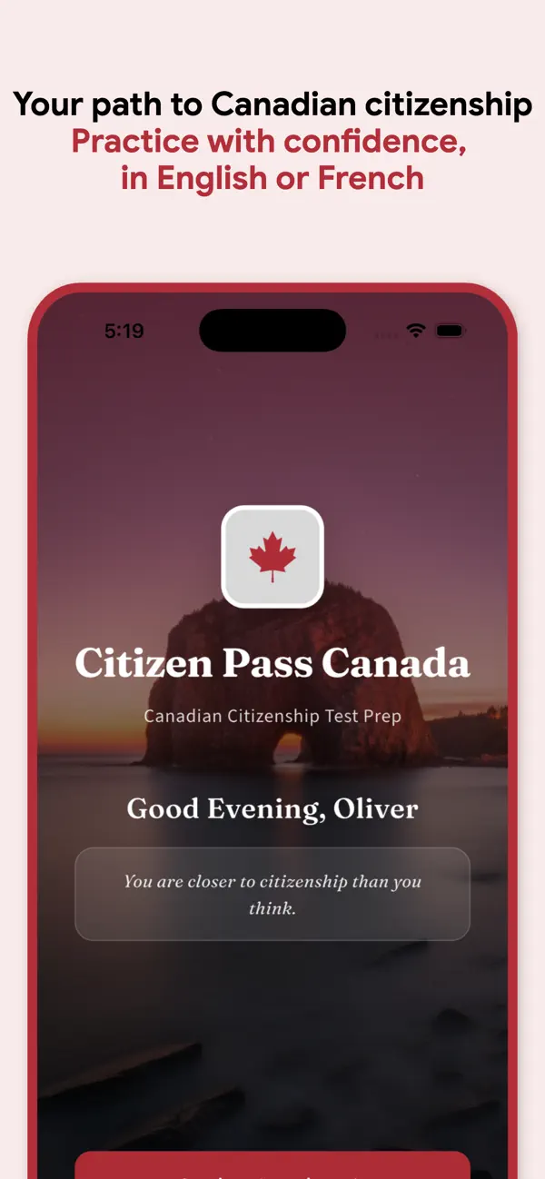 Screenshot #2 pour Citizen Pass : Canada Examen