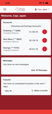 Citizens State Bank - Anton app screenshot 2