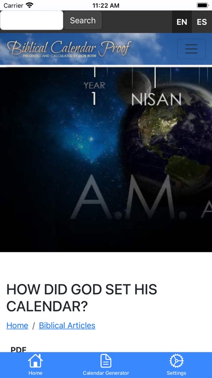 Biblical Calendar Proof