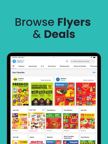 reebee: Flyers & Grocery List iPad screenshot 2