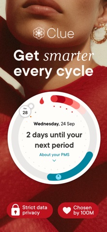 Clue Period & Cycle Tracker app screenshot