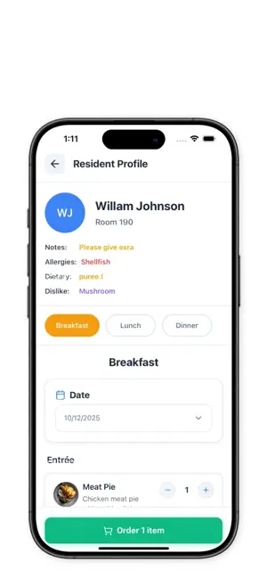 Bed Side Meals screenshot 2