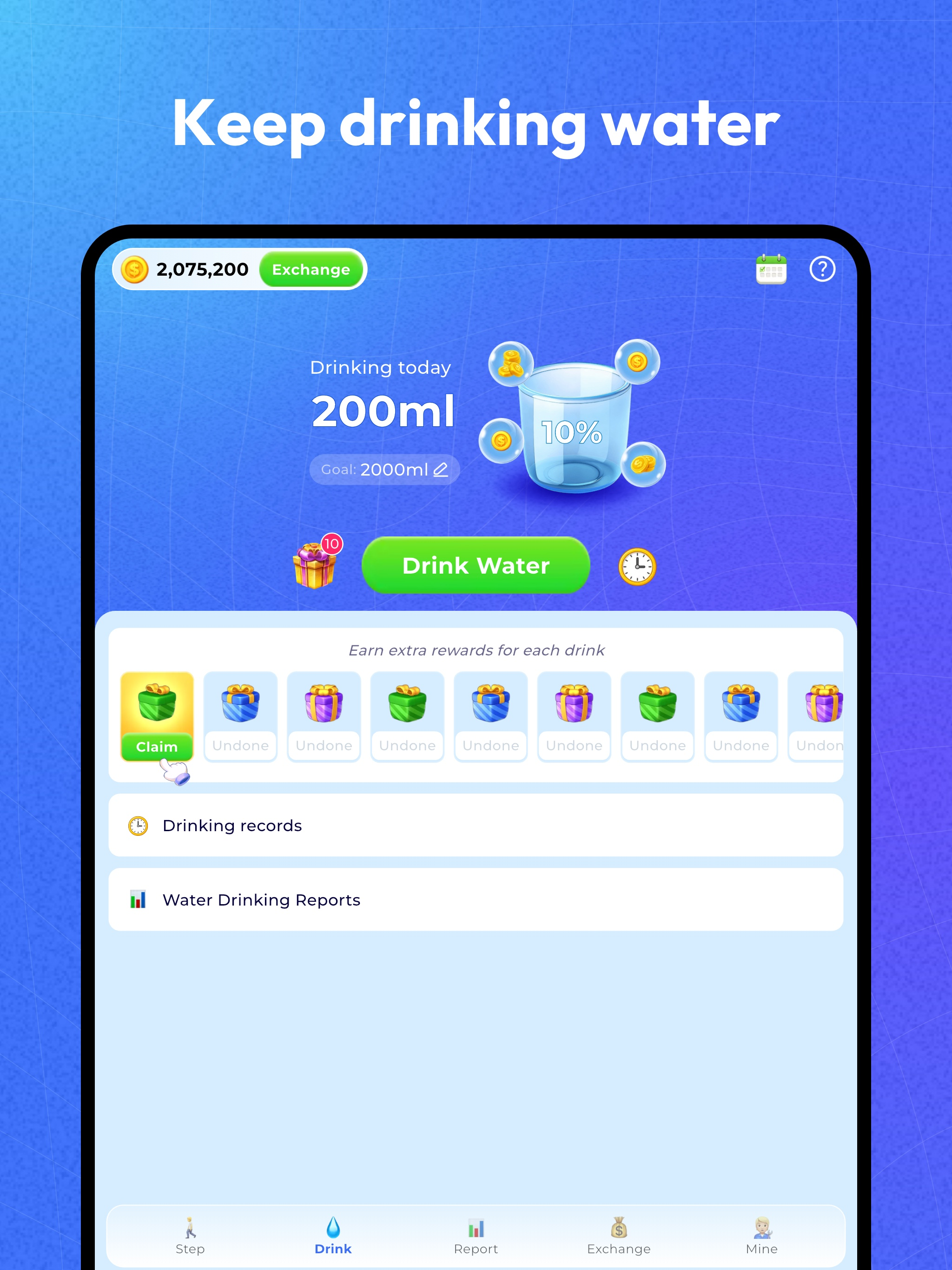 StepLite: Water & Step Tracker screenshot 8
