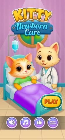 Kitty Newborn Care iPhone screenshot