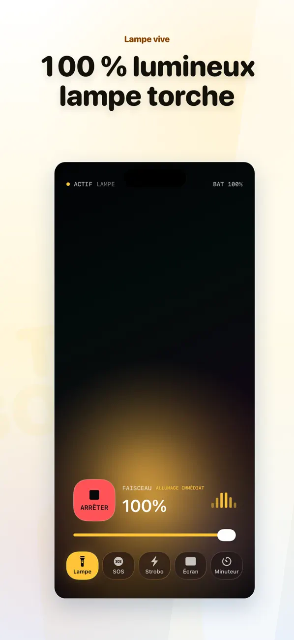 Screenshot #3 pour 1Tap Lampe torche — Flash vif
