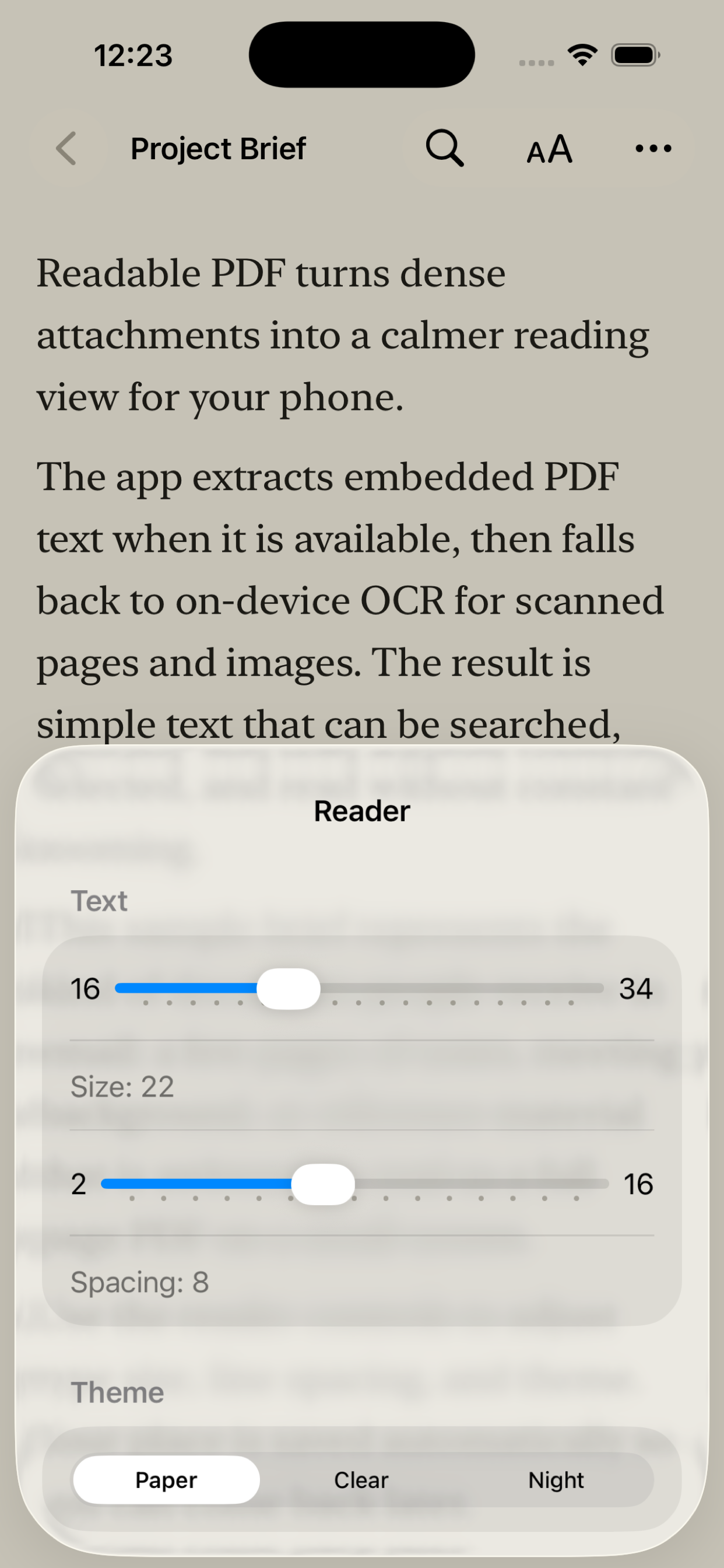 Readable PDF Text Reader screenshot 3