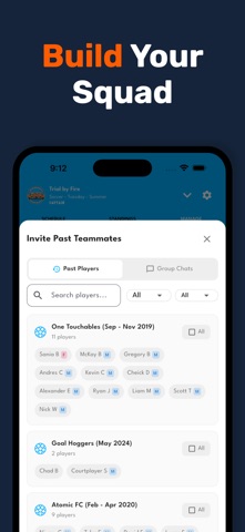 OSSO Sports iPhone screenshot