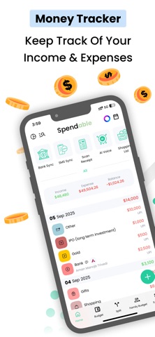 Finance Tracker・Money & Budget iPhone screenshot