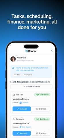 Central AI Assistant screenshot