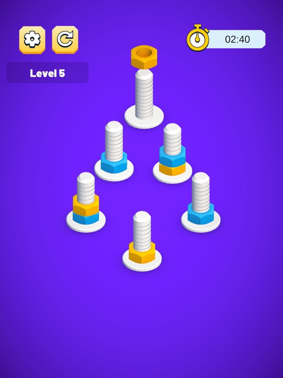 Screenshot #4 pour Nuts & Bolt: Color Sort Fun