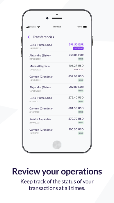 Senda: Easy money transfer Screenshot