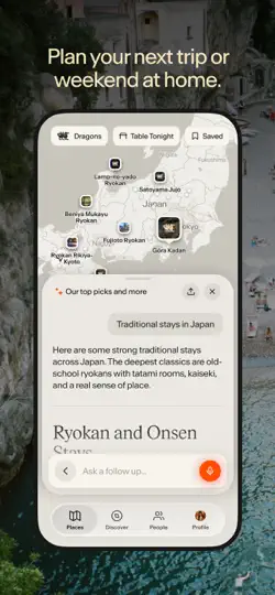 Screenshot von Places: Curated Travel Guide auf dem iPhone 1