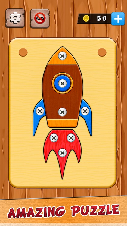 Wood Nuts & Bolts Screw Master screenshot-3